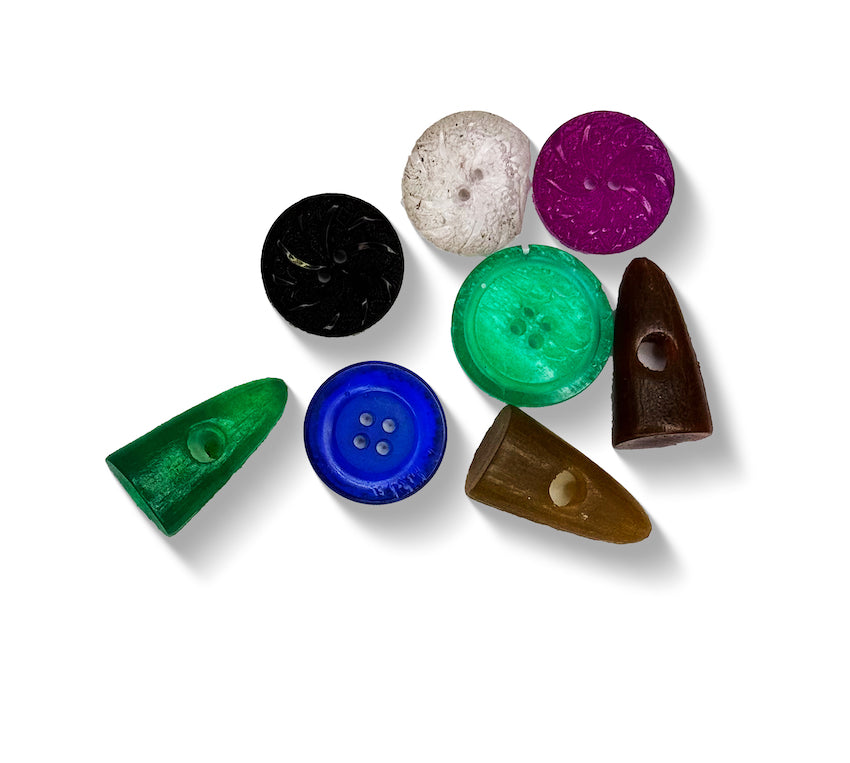 Hand cast buttons & buckles